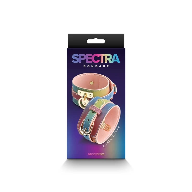 NS Novelties Spectra Bondage: Rainbow Ankle Cuffs