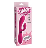 Pipedream Products OMG! #MOOD Silicone Rabbit Vibe (Pink)