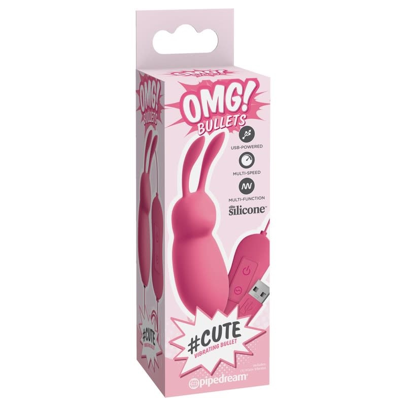 Pipedream Products OMG! #CUTE Vibrating Bullet Vibe (Pink)