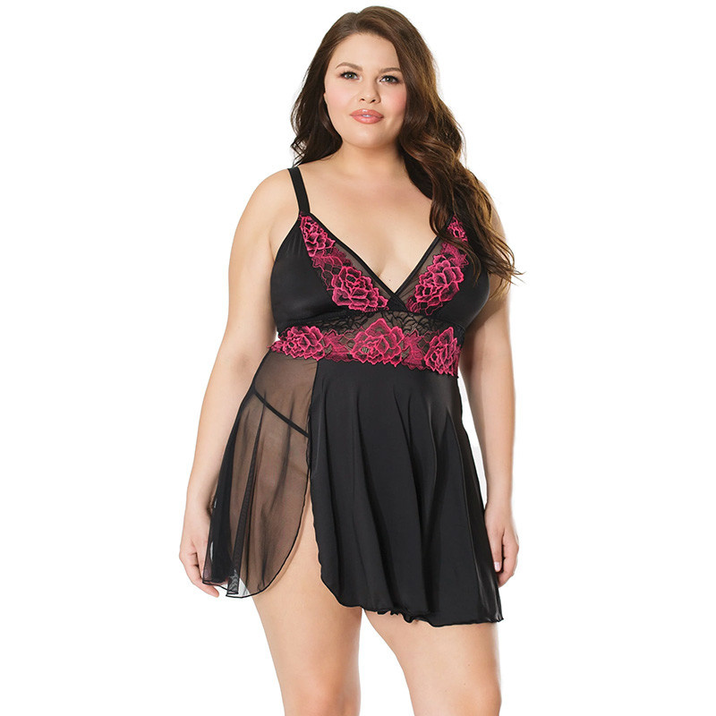 Coquette International Lingerie In Bloom Babydoll & G-String