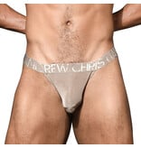 Andrew Christian Menswear Sensual Rib Thong w/ ALMOST NAKED (Bronze)