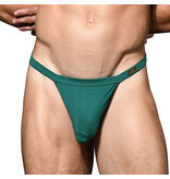 Andrew Christian Menswear "SEX" Bamboo Thong w/ ALMOST NAKED (Forest Green)