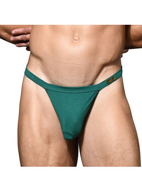 Andrew Christian Menswear "SEX" Bamboo Thong w/ ALMOST NAKED (Forest Green)