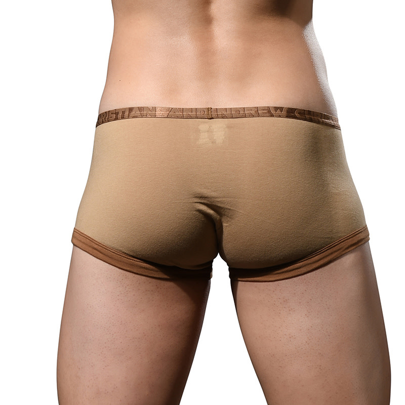 Andrew Christian Menswear Fly Tagless Boxer w/ ALMOST NAKED (Tan)