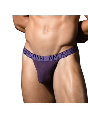 Andrew Christian Menswear Deluxe Rib Thong w/ ALMOST NAKED