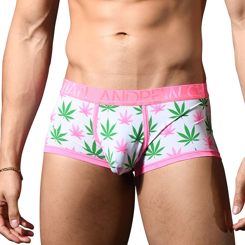 Andrew Christian Menswear Cannabis Boxer w/ ALMOST NAKED