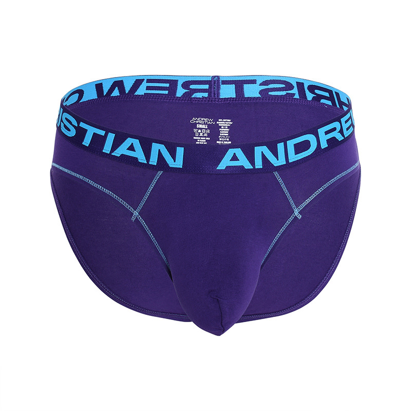 Andrew Christian Menswear ALMOST NAKED Hang-Free Brief (Purple)