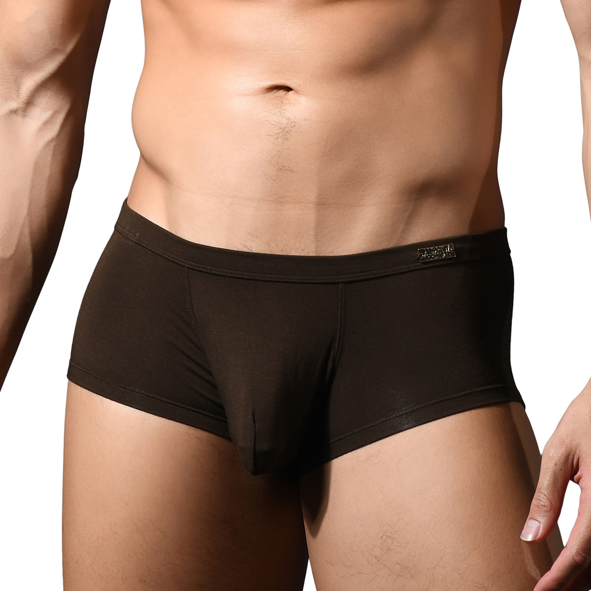 Andrew Christian Menswear "SEX" Bamboo Boxer w/ ALMOST NAKED (Brown)