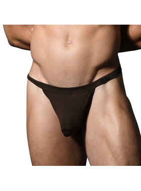 Andrew Christian Menswear "SEX" Bamboo Thong w/ ALMOST NAKED (Brown)