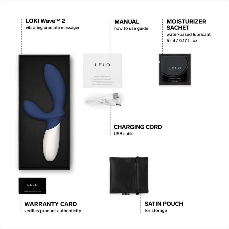 LELO Pleasure Objects Lelo Loki Wave 2 Prostate Massager (Base Blue)