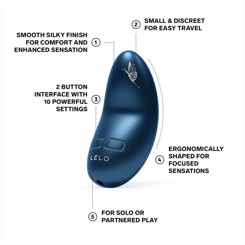 LELO Pleasure Objects LELO Nea 3 Petite-Sized Massager (Alien Blue)