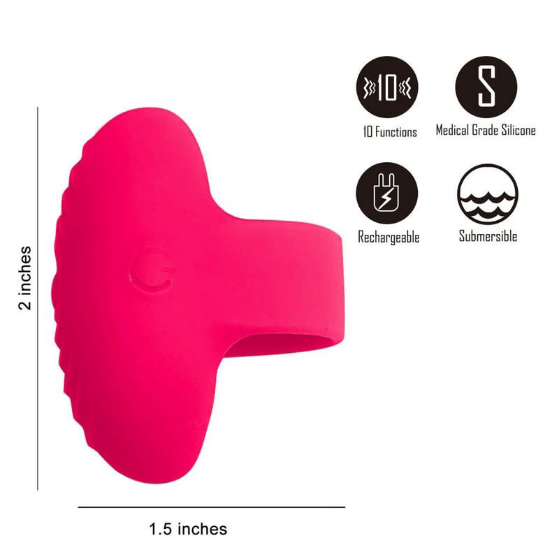 Maia Ruby Silicone Finger Vibe