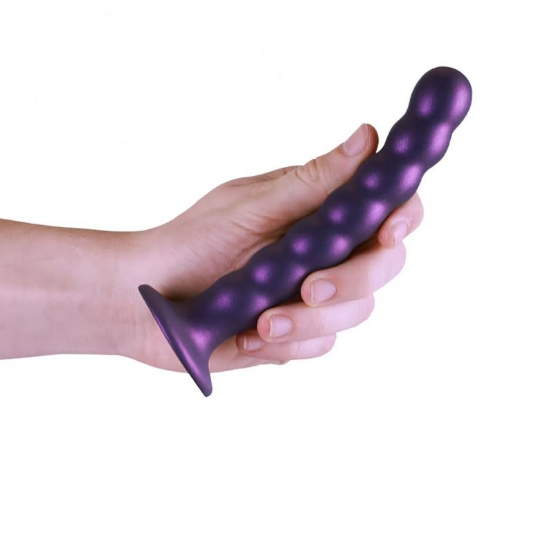 Shots America Toys Ouch! 6.5'' Beaded G-Spot Dildo (Purple)