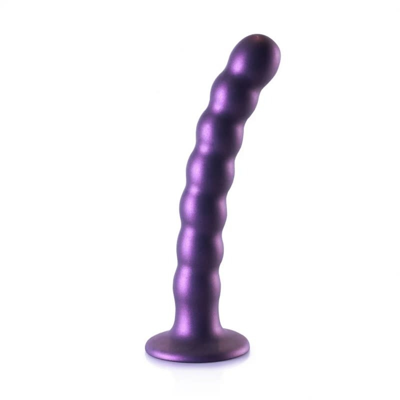 Shots America Toys Ouch! 6.5'' Beaded G-Spot Dildo (Purple)