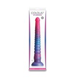 NS Novelties Colours Stacked 12" Silicone Dildo (Pink-Blue)
