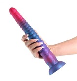 NS Novelties Colours Stacked 12" Silicone Dildo (Pink-Blue)