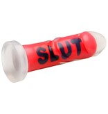 XR Brands SLUT Girthy Silicone Dildo
