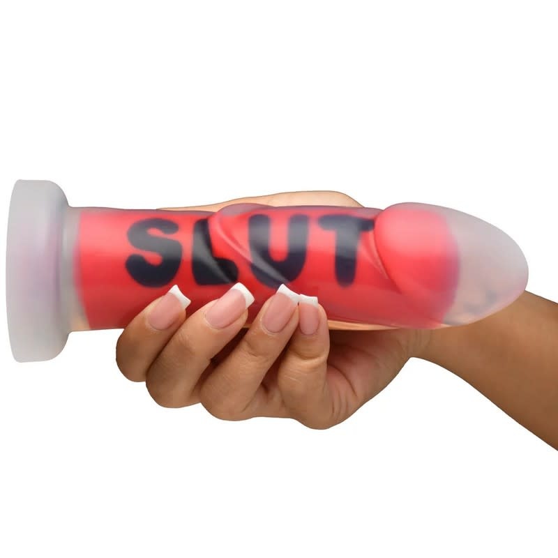 XR Brands SLUT Girthy Silicone Dildo