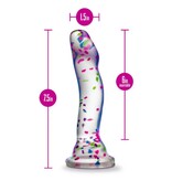 Blush Novelties Neo Elite Hanky Panky Confetti Glow Dildo