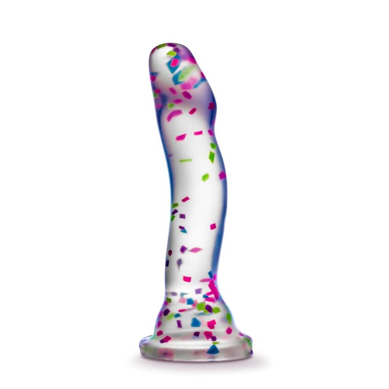 Blush Novelties Neo Elite Hanky Panky Confetti Glow Dildo