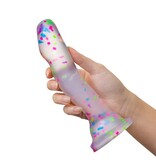Blush Novelties Neo Elite Hanky Panky Confetti Glow Dildo