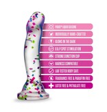 Blush Novelties Neo Elite Hanky Panky Confetti Glow Dildo