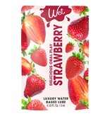 Wet Lubricants Wet Flavoured Lubricant Strawberry Foil Pack 0.1 oz (3 ml)