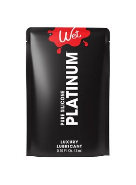 Wet Lubricants Wet Platinum Premium Silicone Lubricant Foil Pack 0.1 oz