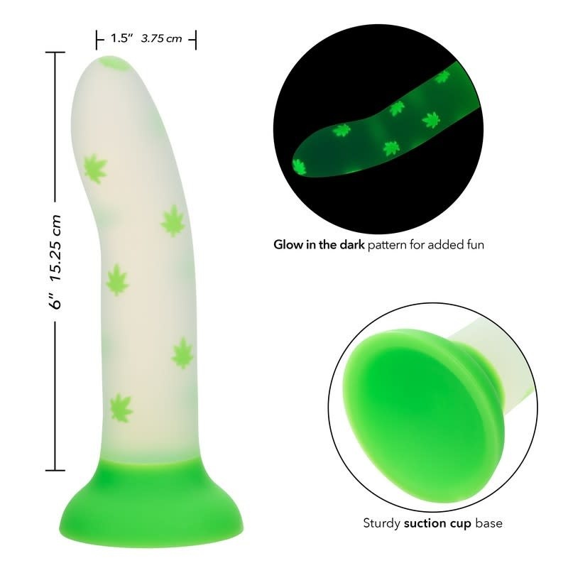 Cal Exotics Glow Stick Leaf Glow in the Dark Dildo