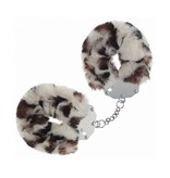Shots America Toys Ouch! Heavy Duty Fluffy Cuffs (Snow Leopard)