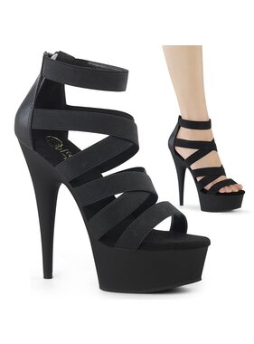 Pleaser USA DELIGHT-659 Platform Double Criss Cross Sandal