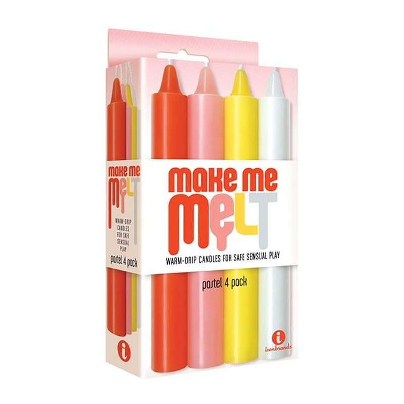 Icon Brands Make Me Melt Sensual Warm Drip Candles (Pastel)