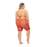 Pink Lipstick Fill Me In Bodystocking (Red)