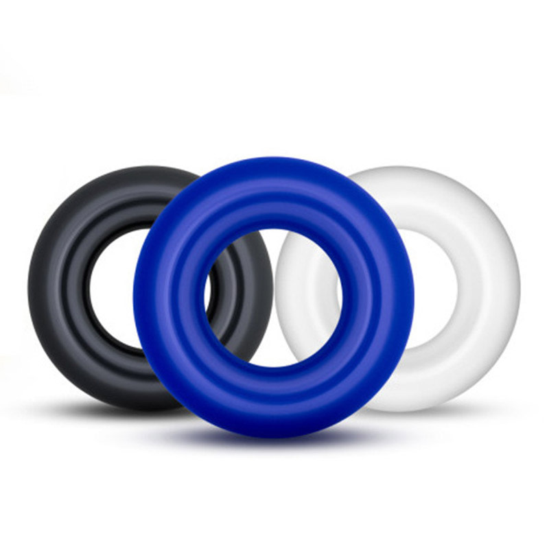 Blush Novelties Stay Hard Donut Cock Rings (Tricolor)