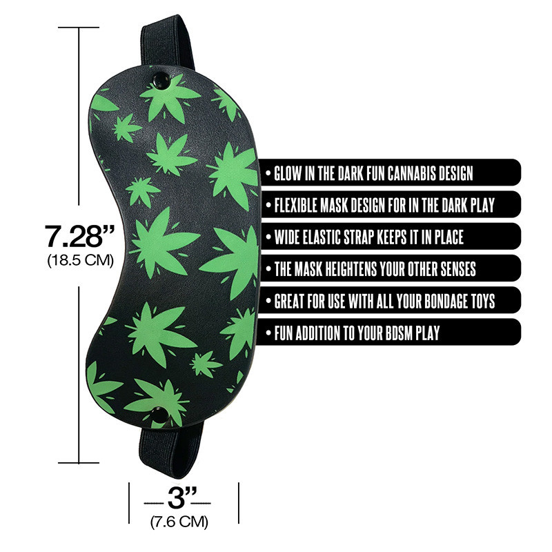 Global Novelties LLC Stoner Vibes: Glow in the Dark Blindfold