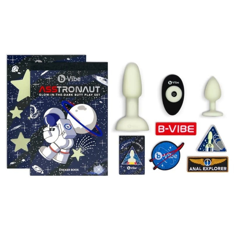 b-Vibe ASStronaut Glow-in-Dark Butt Play Set