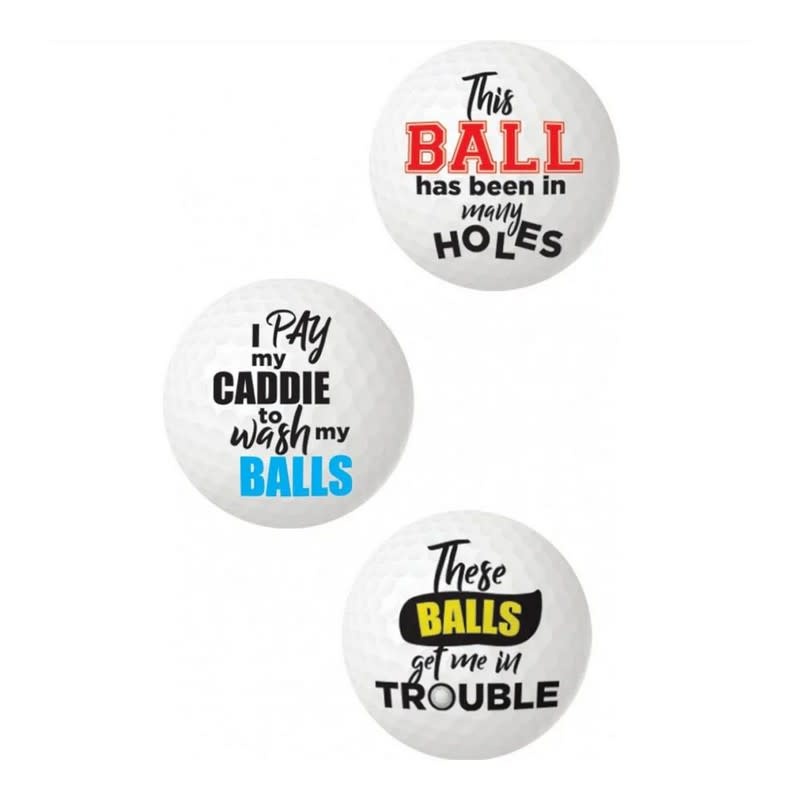 Hott Products Balls Deep Novelty Golf Balls