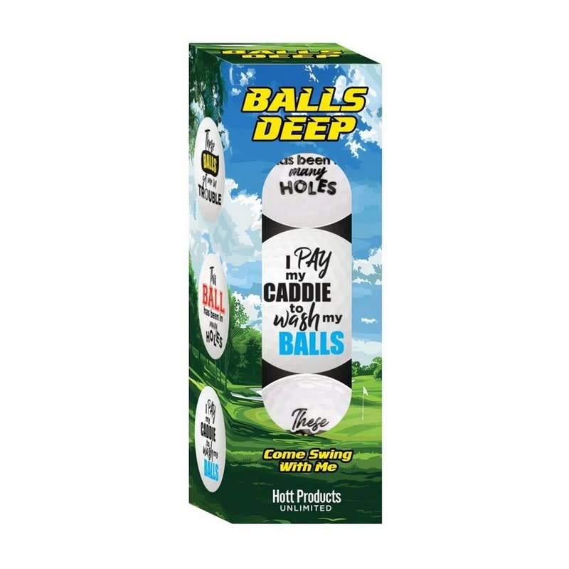 Hott Products Balls Deep Novelty Golf Balls