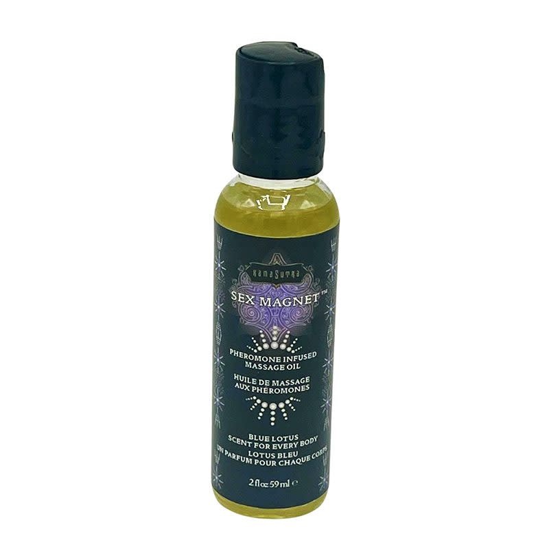 Kama Sutra SEX MAGNET Blue Lotus Pheromone Massage Oil 2 oz (59 ml)