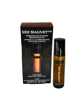 Kama Sutra SEX MAGNET Leather Scent Pheromone Roll-on Fragrance Oil 0.33 oz