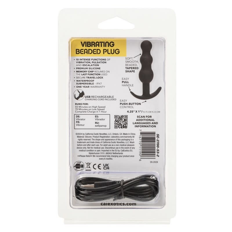 Cal Exotics Boundless Vibrating Beaded Plug