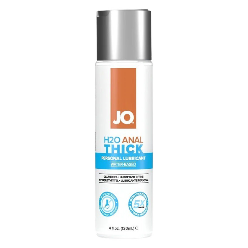 System JO JO H2O Anal Thick Lubricant 4 oz (120 ml)