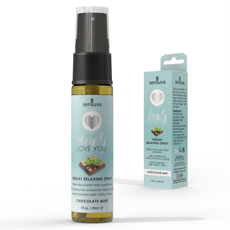 Sensuva Deeply Love You Throat Relaxing Spray: Chocolate Mint (1 oz)