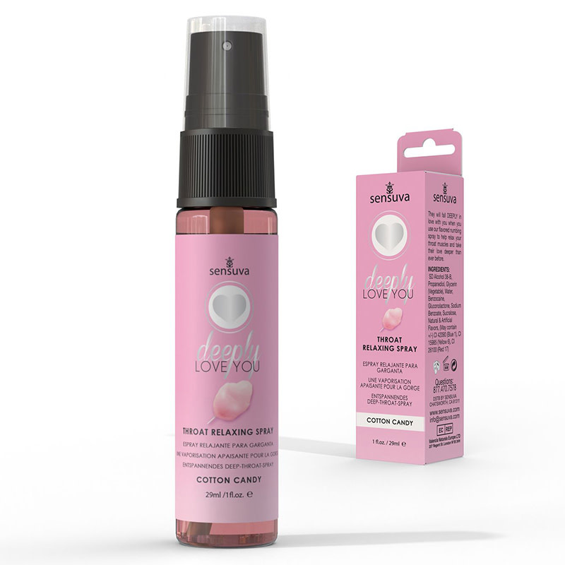 Sensuva Deeply Love You Throat Relaxing Spray: Cotton Candy (1 oz)