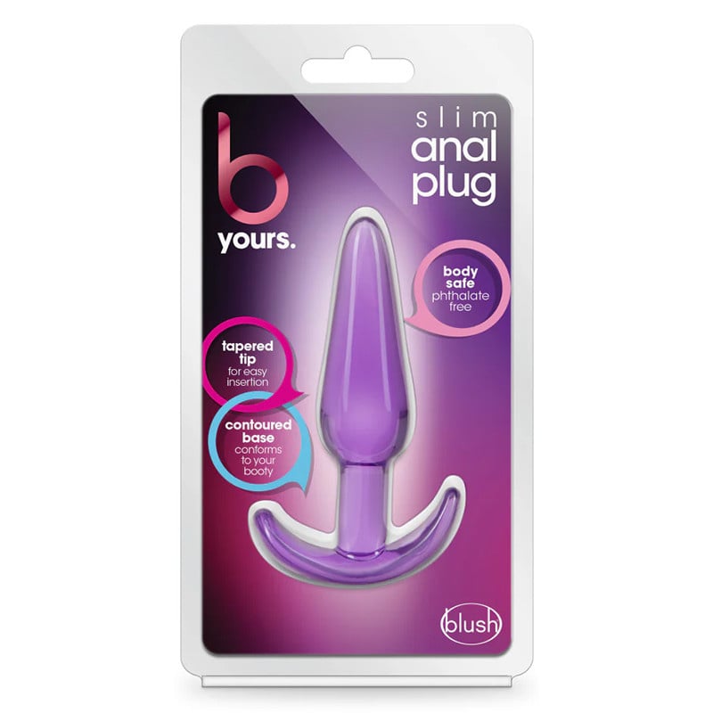 Blush Novelties B Yours Slim Anal Plug (Purple)