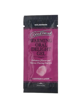 Doc Johnson Toys GoodHead Warming Oral Delight Gel Foil (Cotton Candy)