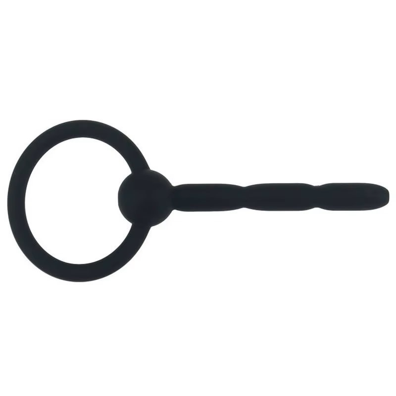 Premium Products Silicone Beaded Urethral Sound with Ring End (Style 3)