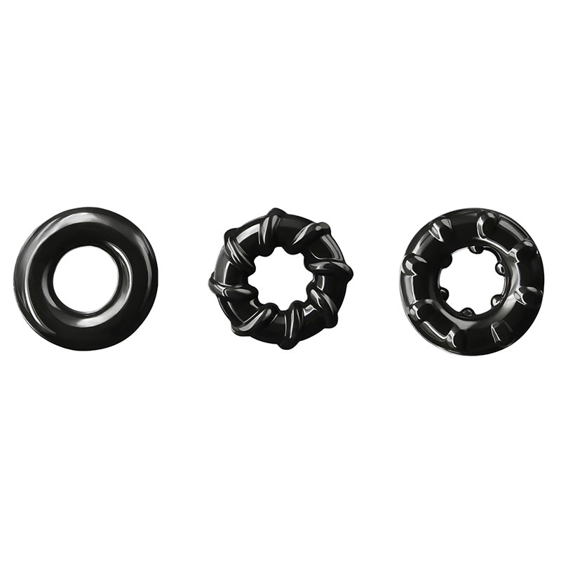 NS Novelties Renegade Dyno Rings (Black)