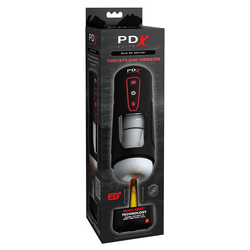 Pipedream Products PDX Elite Milk Me Hotter Auto Stroker with Heating Base