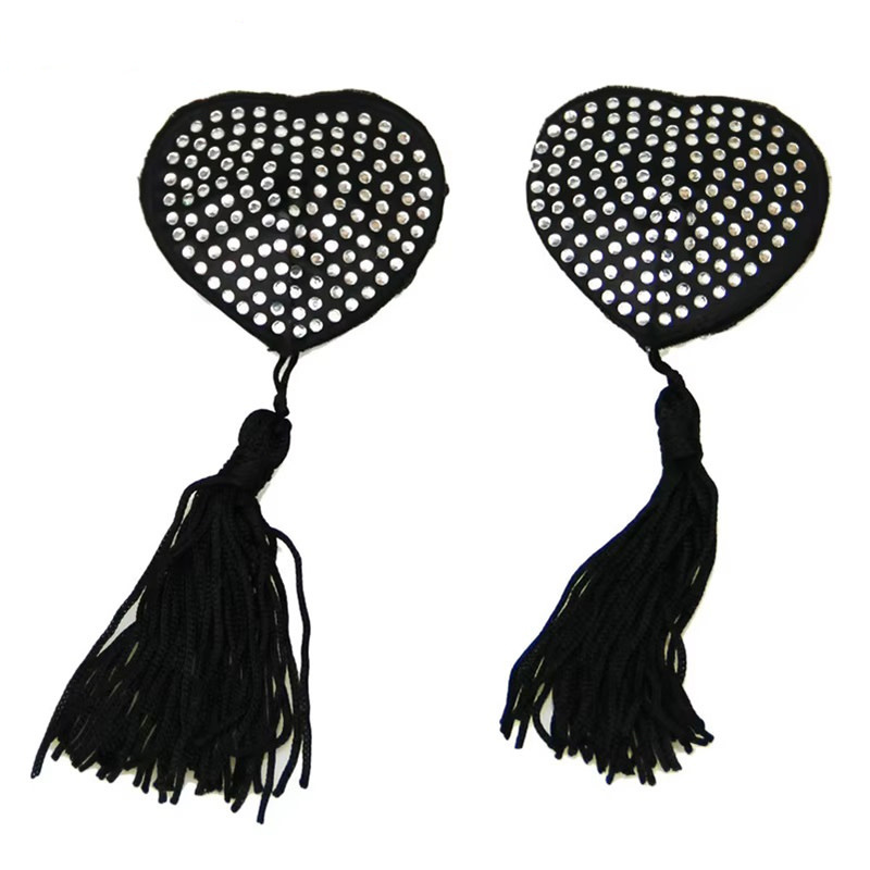 Premium Products Sparkle Heart Nipple Tassels